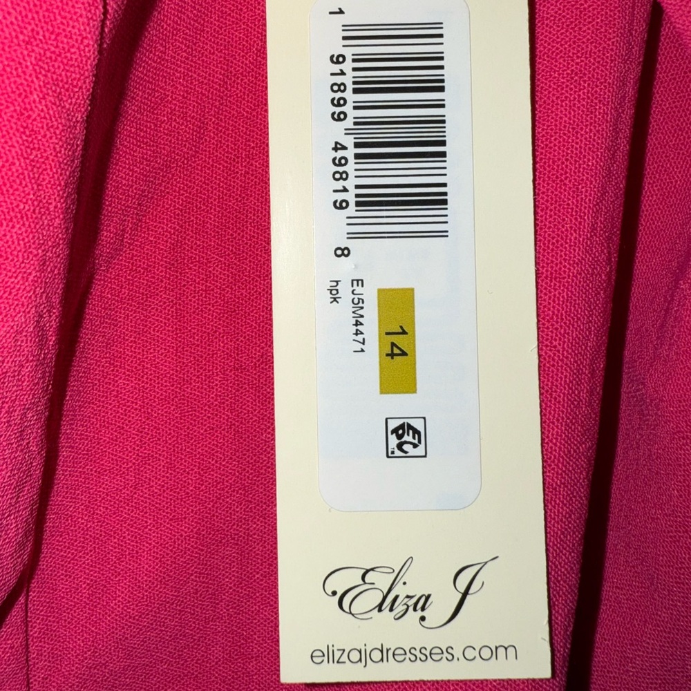 Eliza J Midi Dress HOT PINK NTW - Picture 5 of 7